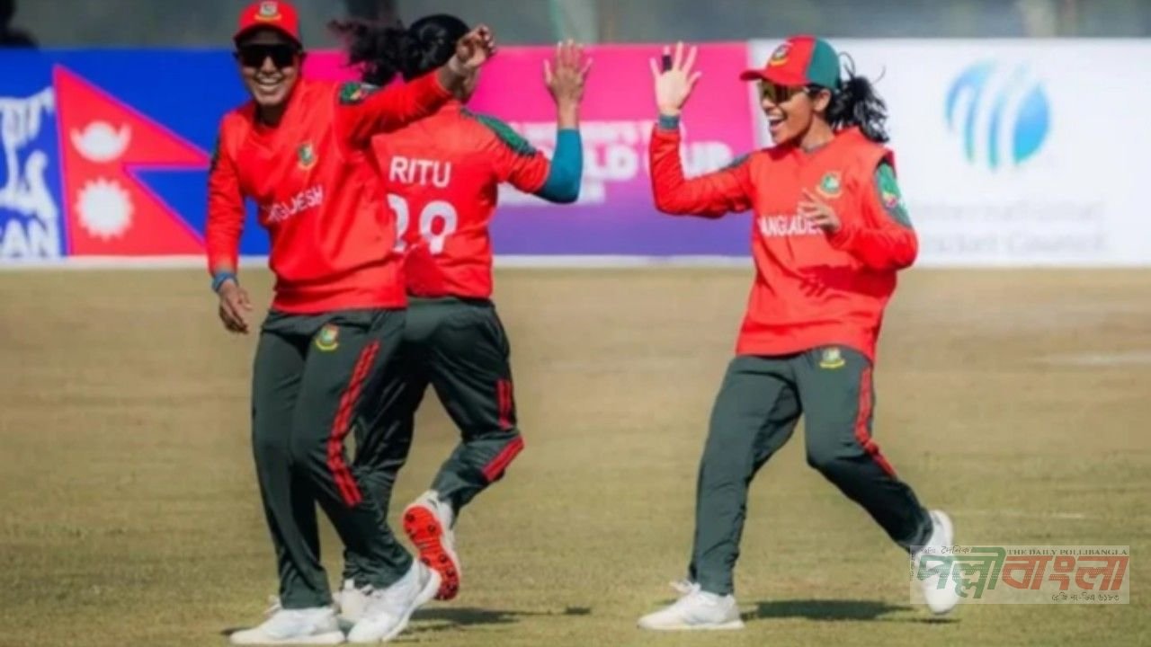 একমাত্র প্রস্তুতি ম্যাচে বৃষ্টি আইনে ৭২ রানে হারলো বাংলাদেশ নারী দল
